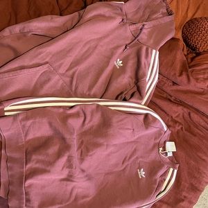 2 adidas sweaters